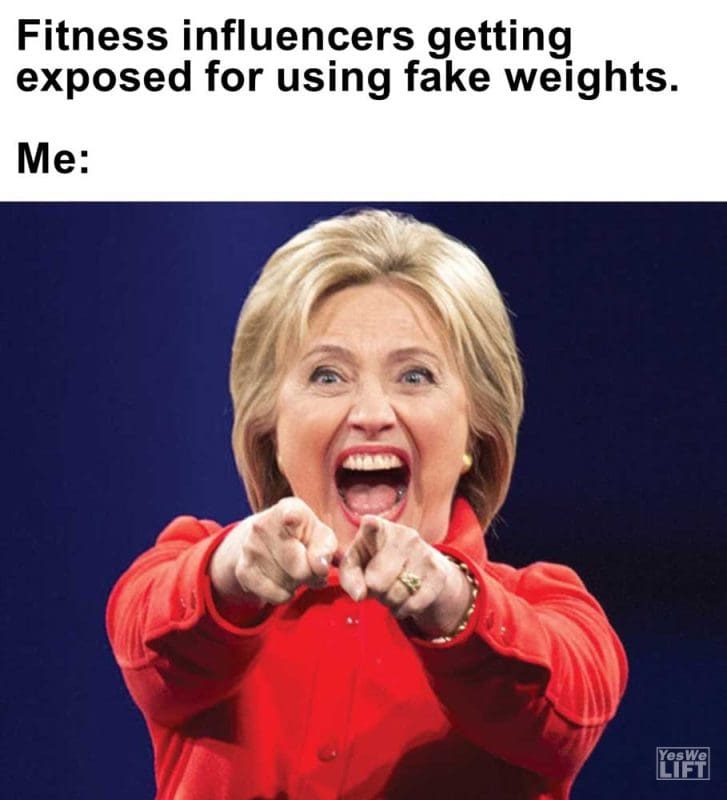 Fitness Influencers Getting Exposed For Using Fake Weights Me