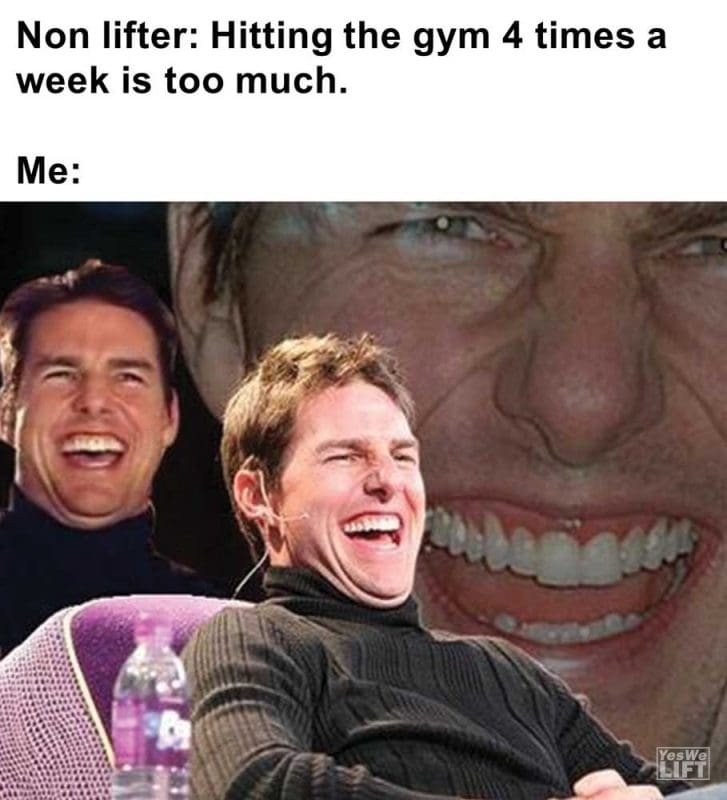 Non Lifter Hitting The Gym Times A Week Is Too Much Me