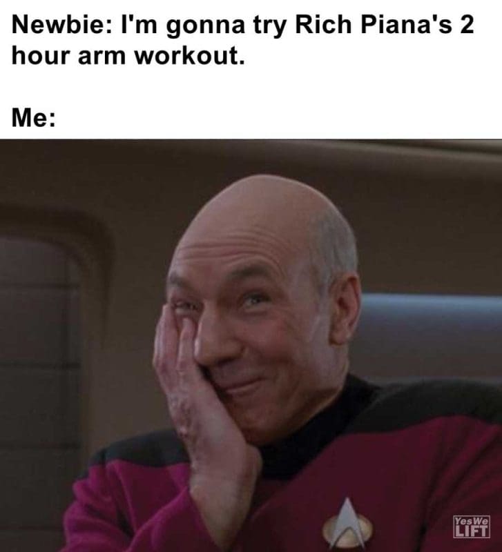 Newbie I'm Gonna Try Rich Piana's Hour Arm Workout Me