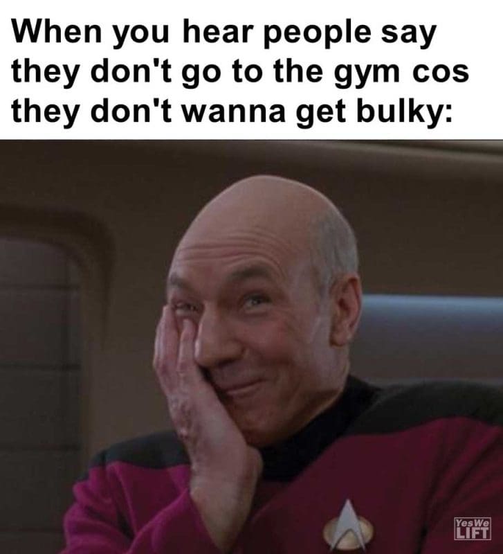 When You Hear People Say They Don't Go To The Gym Cos They Don't Wanna Get Bulky