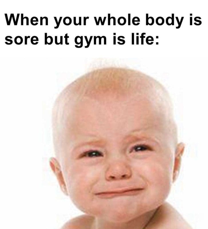 When Your Whole Body Is Sore But Gym Is Life