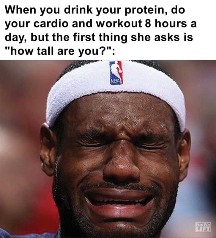 When You Drink Your Protein Do Your Cardio And Workout Hours A Day But The First Thing She Asks Is