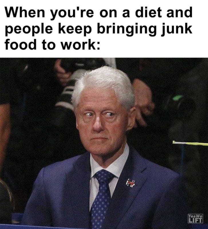 When You're On A Diet And People Keep Bringing Junk Food To Work