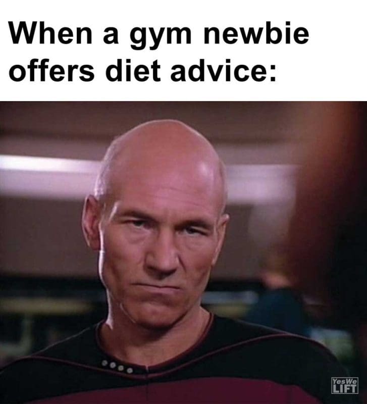 When A Gym Newbie Offers Diet Advice