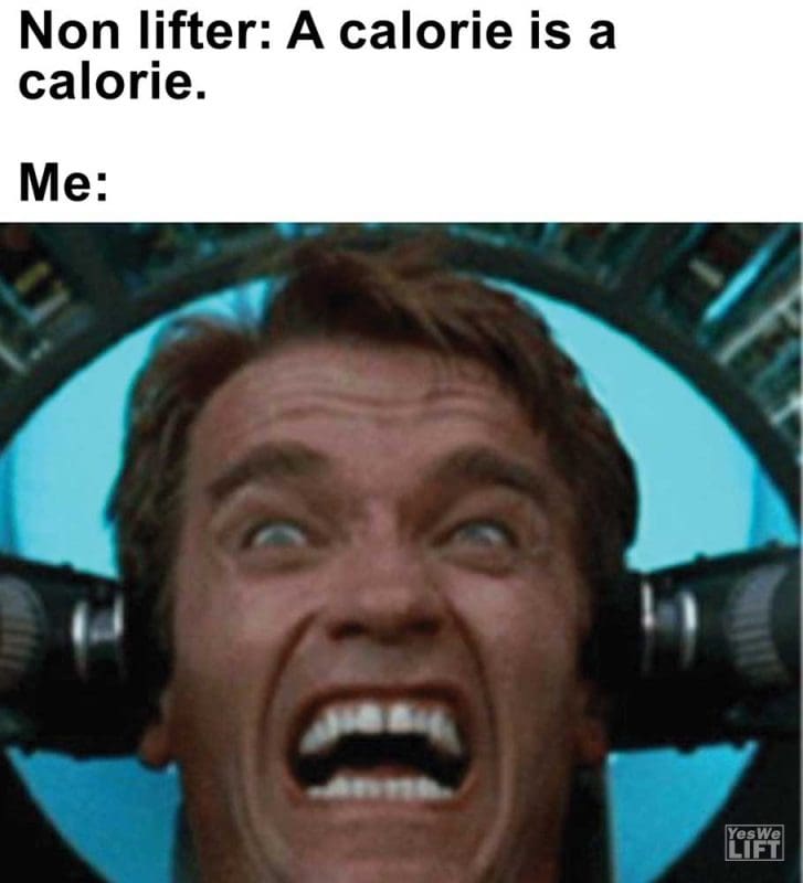 Non Lifter A Calorie Is A Calorie Me