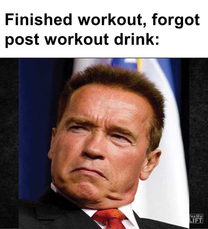 Finished Workout Forgot Post Workout Drink