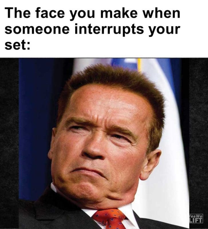 The Face You Make When Someone Interrupts Your Set