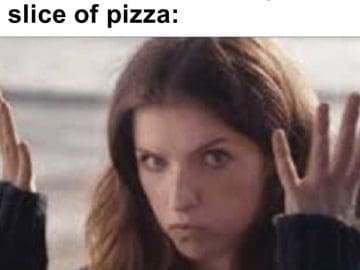 When You're On Zero Carbs And Someone Offers You A Slice Of Pizza