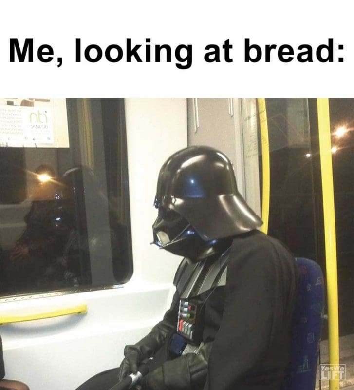 Me Looking At Bread