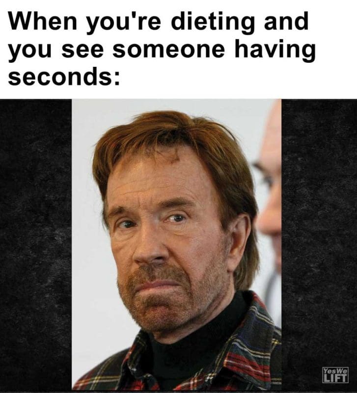 When You're Dieting And You See Someone Having Seconds