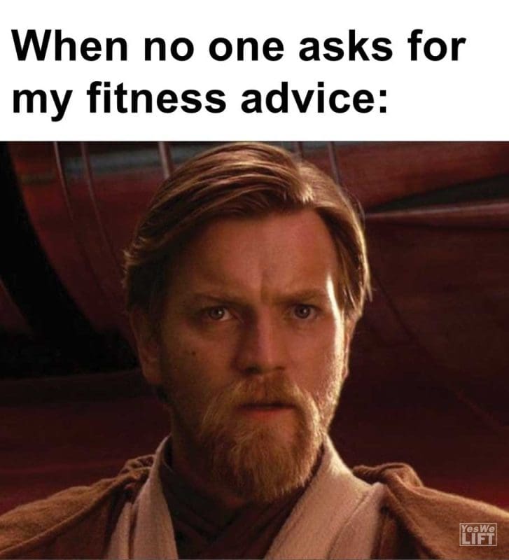 When No One Asks For My Fitness Advice