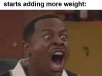 When You Almost Died On Your Last Set And Your Partner Starts Adding More Weight frame at ms