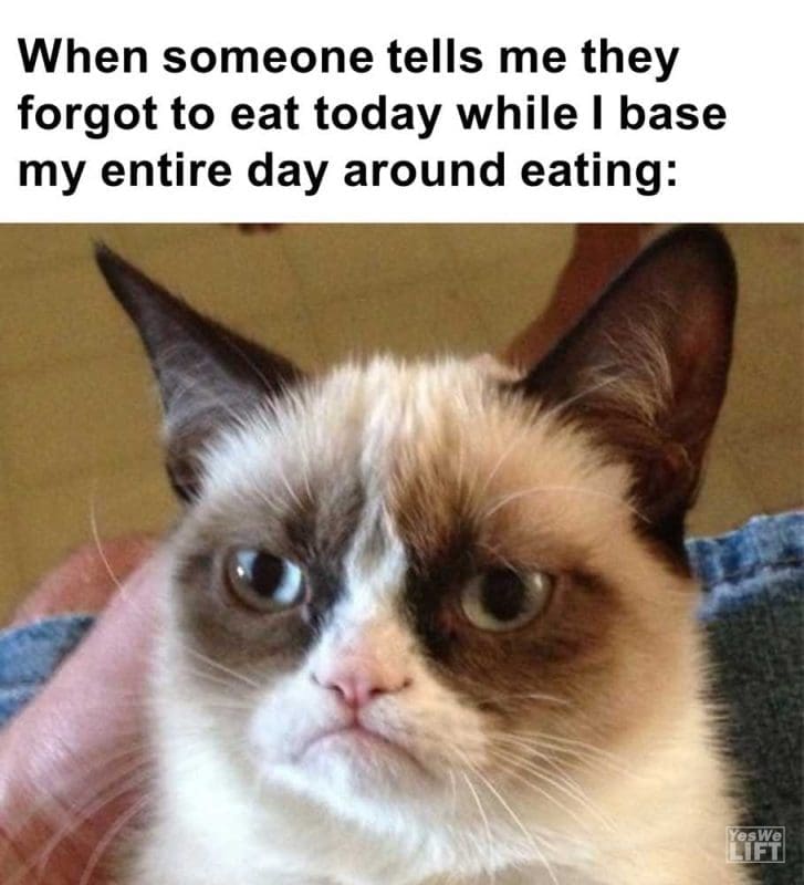 When Someone Tells Me They Forgot To Eat Today While I Base My Entire Day Around Eating