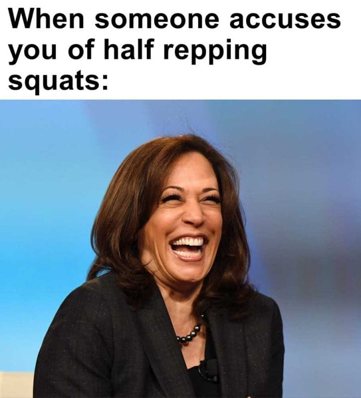When Someone Accuses You Of Half Repping Squats