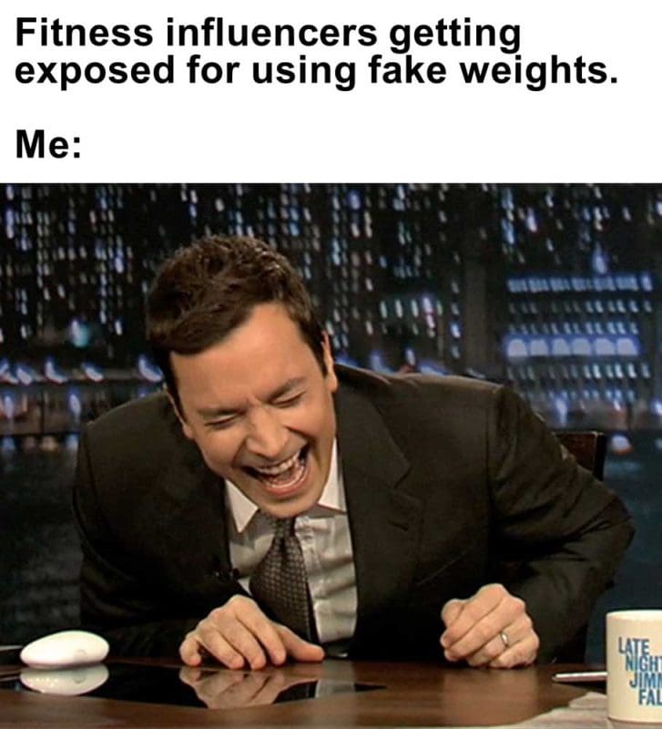 Fitness Influencers Getting Exposed For Using Fake Weights Me