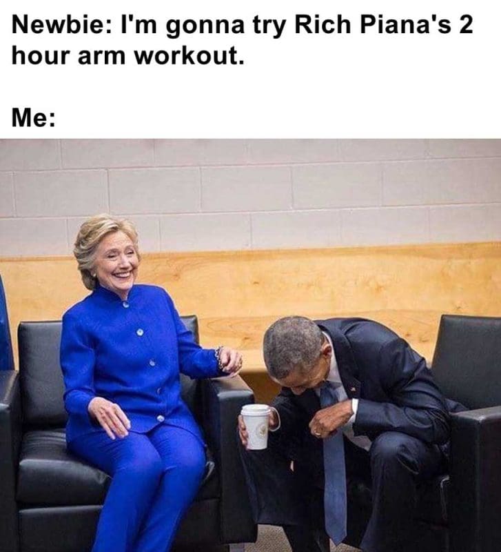 Newbie I'm Gonna Try Rich Piana's Hour Arm Workout Me