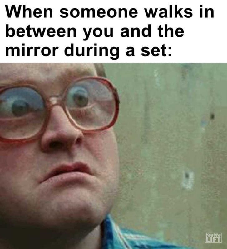 When Someone Walks In Between You And The Mirror During A Set