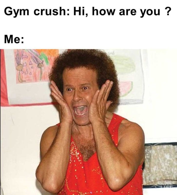 Gym Crush Hi How Are You Me