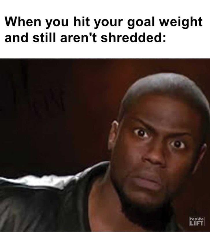 When You Hit Your Goal Weight And Still Aren't Shredded