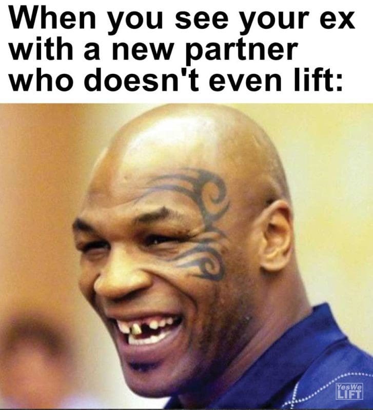 When You See Your Ex With A New Partner Who Doesn't Even Lift