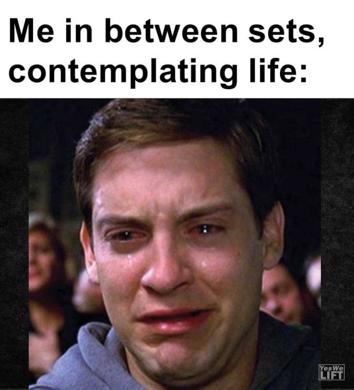 Me In Between Sets Contemplating Life