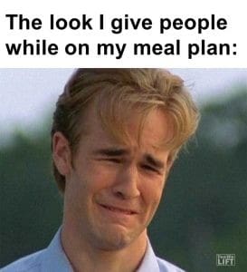 The Look I Give People While On My Meal Plan