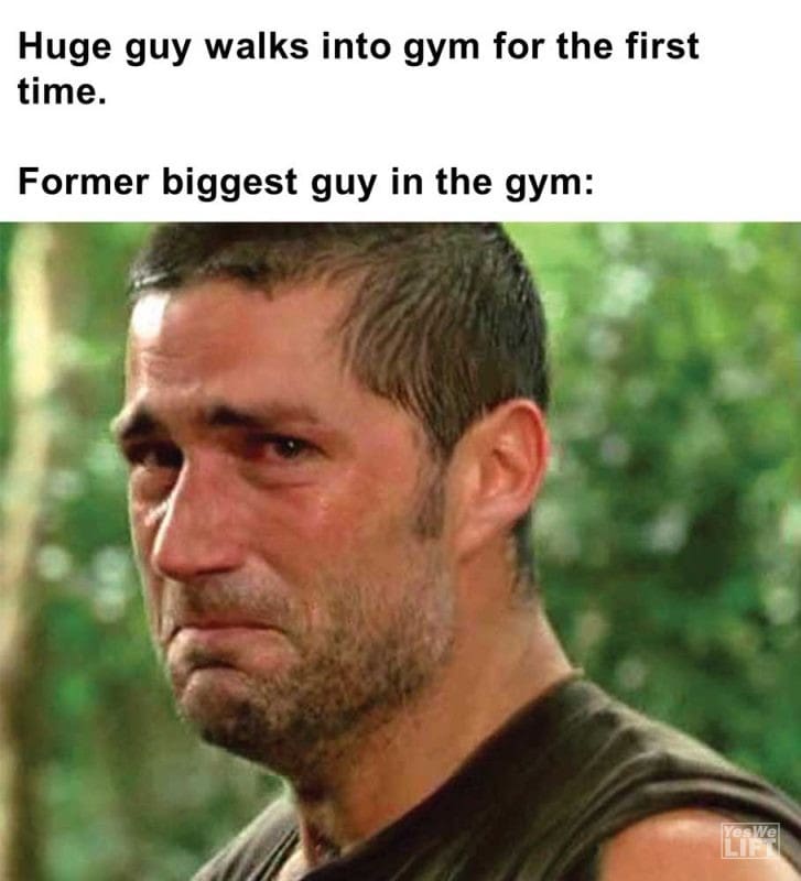 Huge Guy Walks Into Gym For The First Time Former Biggest Guy In The Gym