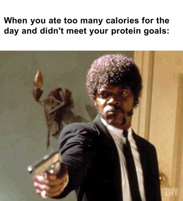 When You Ate Too Many Calories For The Day And Didn't Meet Your Protein Goals