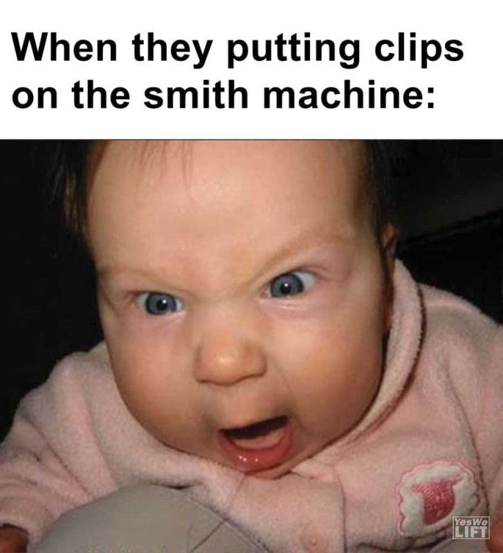 When They Putting Clips On The Smith Machine