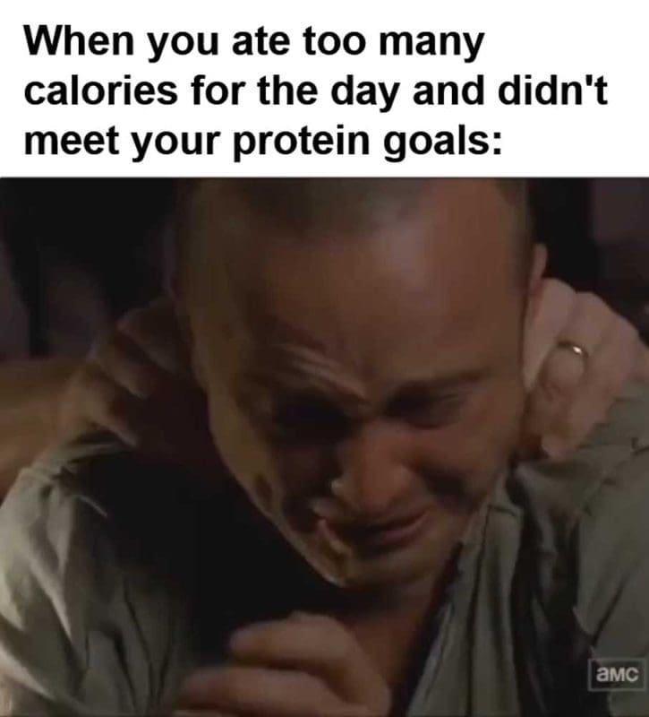 When You Ate Too Many Calories For The Day And Didn't Meet Your Protein Goals