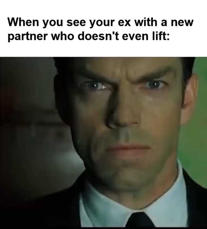 When You See Your Ex With A New Partner Who Doesn't Even Lift