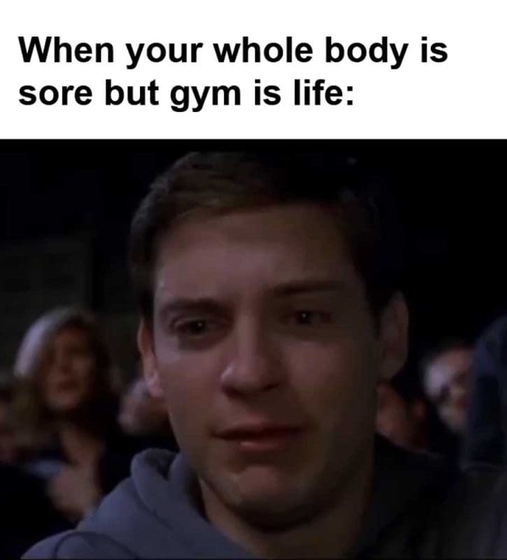 When Your Whole Body Is Sore But Gym Is Life