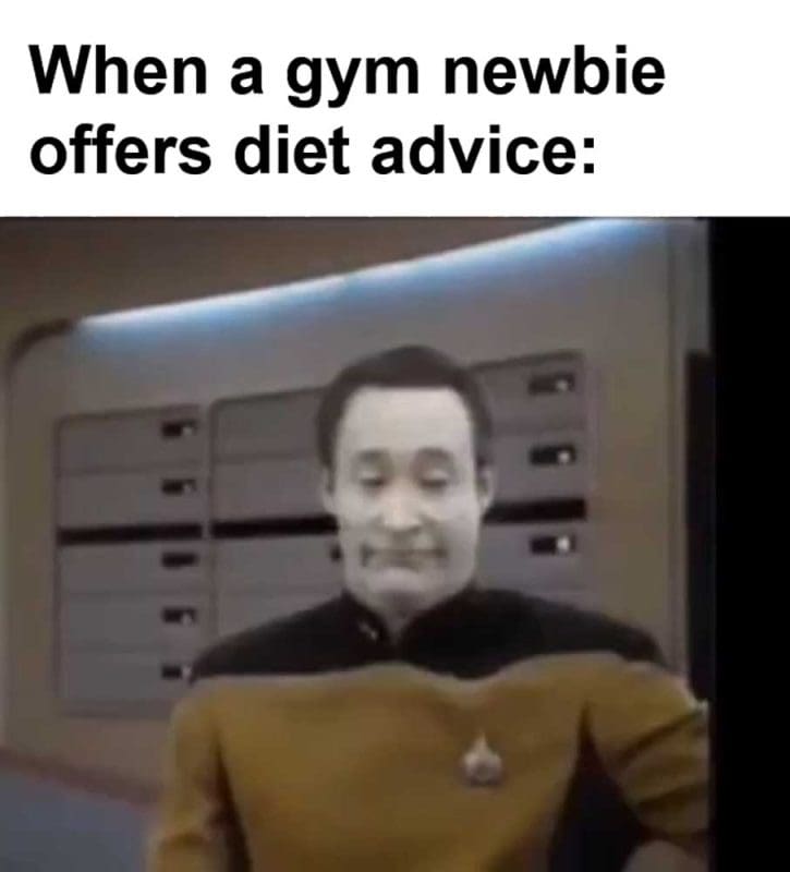When A Gym Newbie Offers Diet Advice