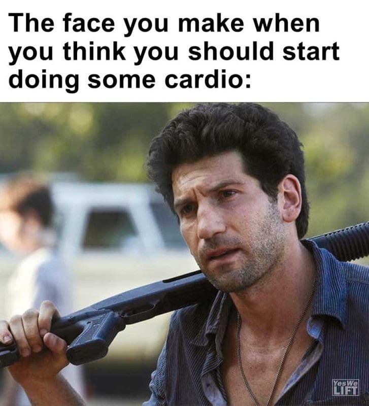 The Face You Make When You Think You Should Start Doing Some Cardio