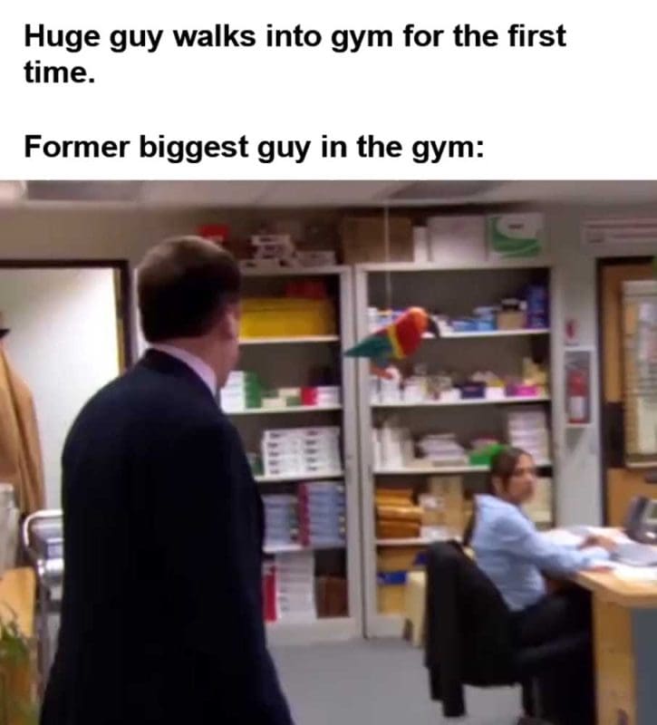 Huge Guy Walks Into Gym For The First Time Former Biggest Guy In The Gym