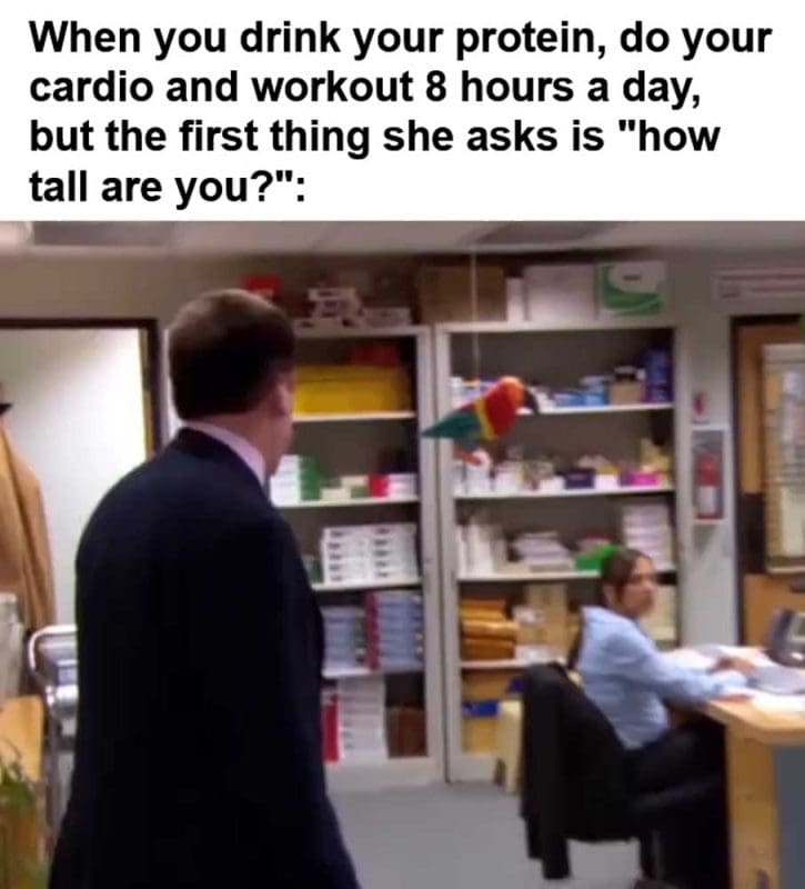 When You Drink Your Protein Do Your Cardio And Workout Hours A Day But The First Thing She Asks Is How T