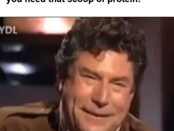 When Your Gym Buddy Ain't Funny But You Need That Scoop Of Protein