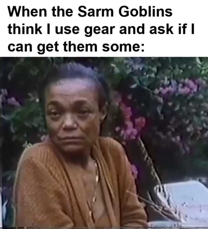 When The Sarm Goblins Think I Use Gear And Ask If I Can Get Them Some