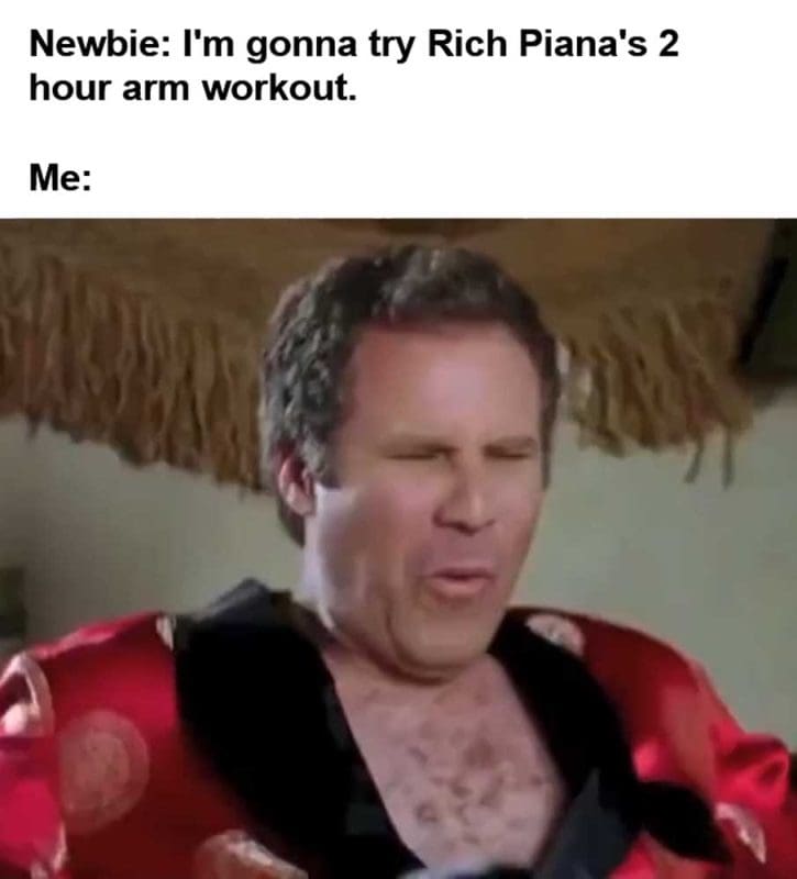 Newbie I'm Gonna Try Rich Piana's Hour Arm Workout Me