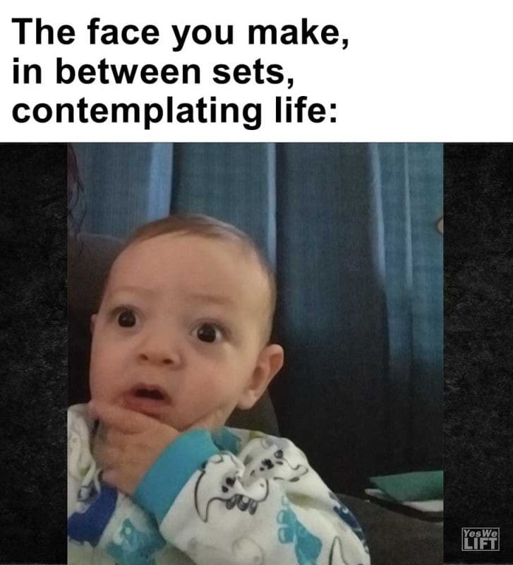 The Face You Make in Between Sets Contemplating Life