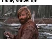 When Your Gym Buddy Finally Shows Up