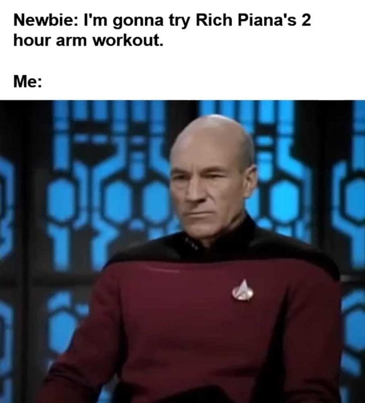 Newbie I'm Gonna Try Rich Piana's Hour Arm Workout Me