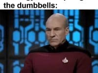 When You See Someone At The Gym Stockpiling The Dumbbells