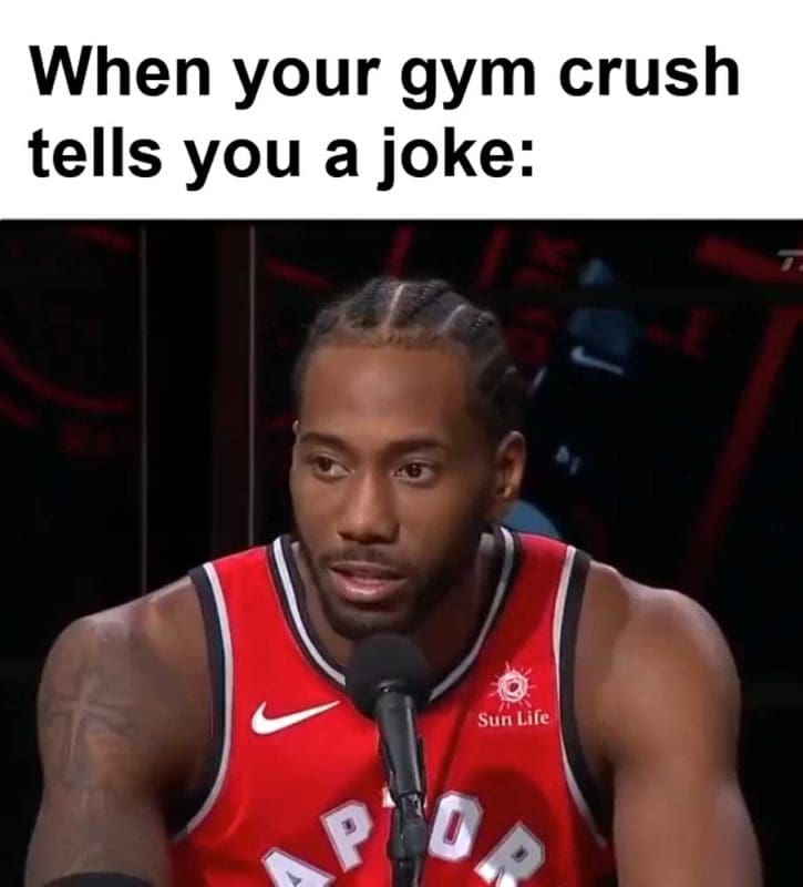 When Your Gym Crush Tells You A Joke