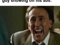 When You See Some Skinny Guy Showing Off His Abs