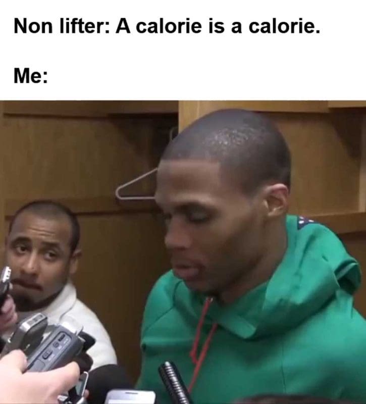 Non Lifter A Calorie Is A Calorie Me