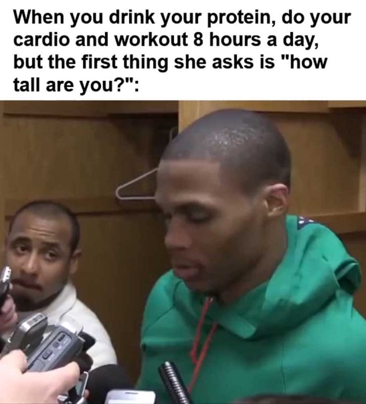 When You Drink Your Protein Do Your Cardio And Workout Hours A Day But The First Thing She Asks Is How T