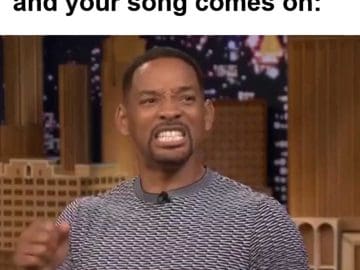 When You're At The Gym And Your Song Comes On