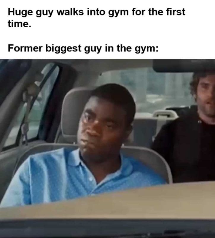 Huge Guy Walks Into Gym For The First Time Former Biggest Guy In The Gym