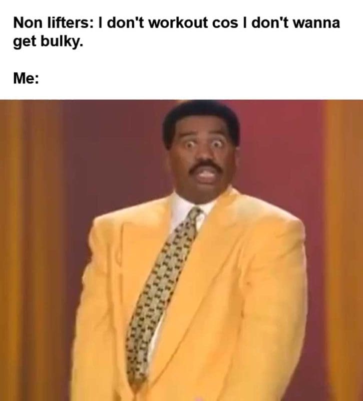 Non Lifters I Don't Workout Cos I Don't Wanna Get Bulky Me